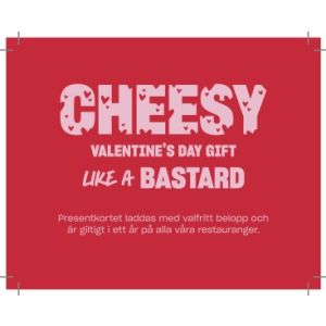 BB Presentkortsh&aring;llare Cheesy 115x90mm